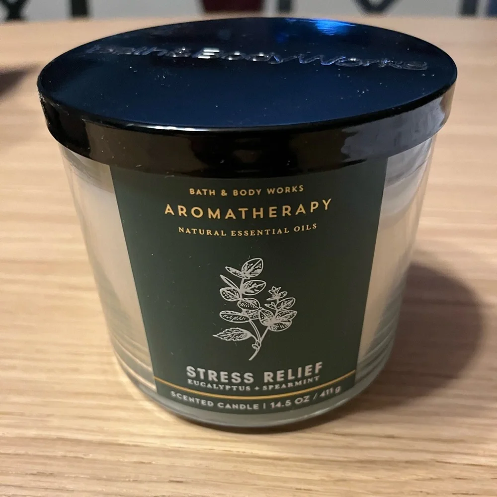 Bath & Body Works 3 Wick Candle. Eucalyptus + Spearmint.